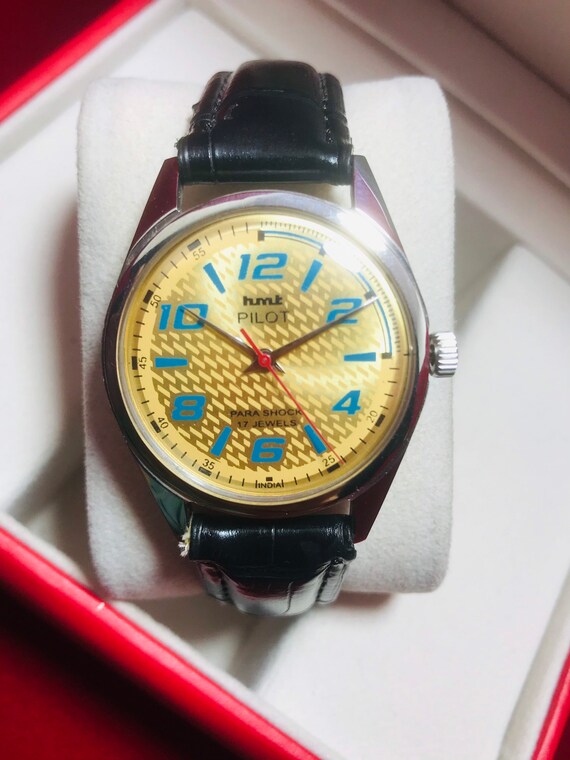 hmt pilot yellow dial