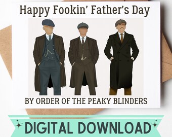 Peaky Blinders Happy Birthday Card Etsy Espana