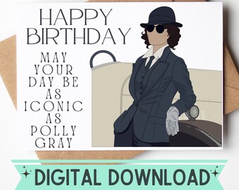 Peaky Blinders Happy Birthday Card Etsy Espana