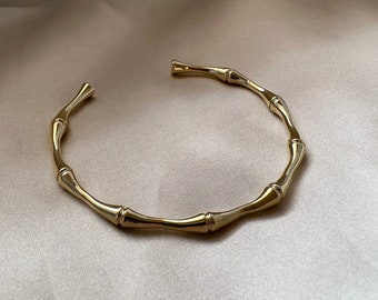 Gold Adjustable Bangle Bracelet, Gold Plated Bangle, Adjustable Simple Bangle, Gold Bangle, Unisex