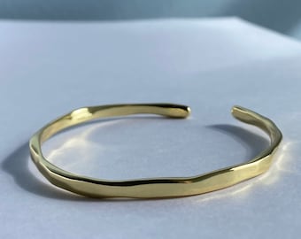 Gold Adjustable Bangle Bracelet, Gold Bangle, Adjustable Simple Bangle, Gold Bracelet, Unisex Bracelet, Thin Bangle, Simple Bracelet