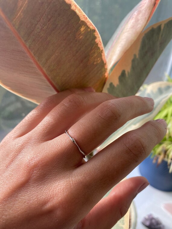Anillo ajustable de plata extrafino anillo de plata fino Etsy Espa a
