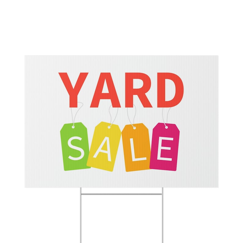 Yard Sale Sign - Etsy