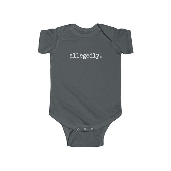 Lawyer baby onesie | allegedly. baby jumpsuit | gift for lawyer