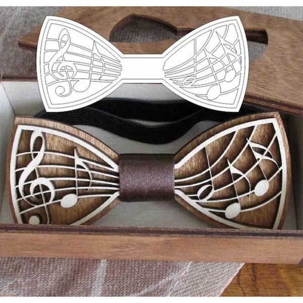 Laser geschnittene hölzerne Fliege Vorlage Laser geschnittene hölzerne Fliege svg Vorlage Glowforge Jungen Holz Fliege Set svg cricut Bowtie laser cut dxf