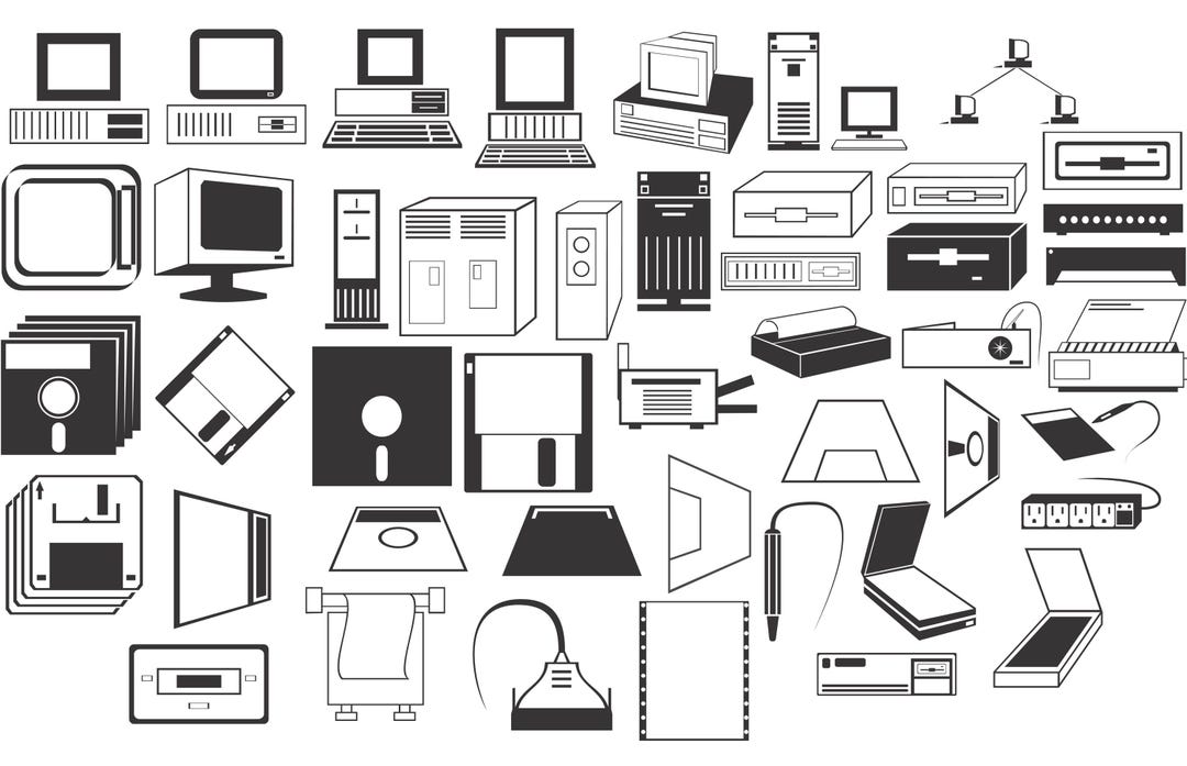 Computer Hardware SVG Cut Files | Digital Download | Cricut, Silhouette ...