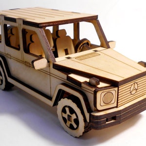 mercedes-benz-g-class for 3 mm 3D Model - 3D Puzzle, Laser cut template, CDR, DXF, decoration, Wooden Constructor instant download