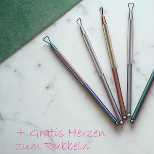 Rubbelhilfe für Budgeting Lose DIY Rubbellose aufrubbeln  Stift mit Gratis Herzen zum Rubbeln Kalender Spar Challenges