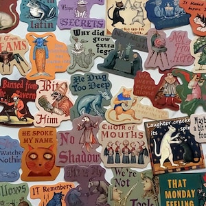 Mittelalter Sticker Set  Weird Medieval Stickers lustige Sprüche & skurrile Illustrationen Vintage Weirdcore Aufkleber Journal Planner Deko