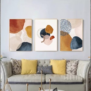 Wall decoration poster XL prints each 40 x 60 cm set of 3 home decoration abstract art modern art art art print home trends decoration prints