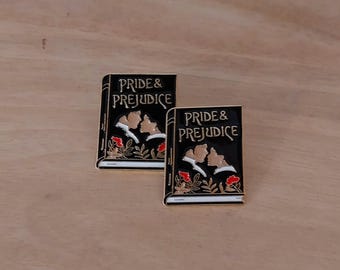Badge Pride and Prejudice Elizabeth Bennet Mr. Darcy Jane Austen Cute Books Pin Saying Fashion Badge Bags Clothing