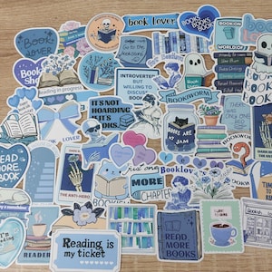 Stickerset for real book lovers enemies to lovers blaue bücher reader Blumen Bücher Book Addict Fairy tales  Deko für Laptop Möbel