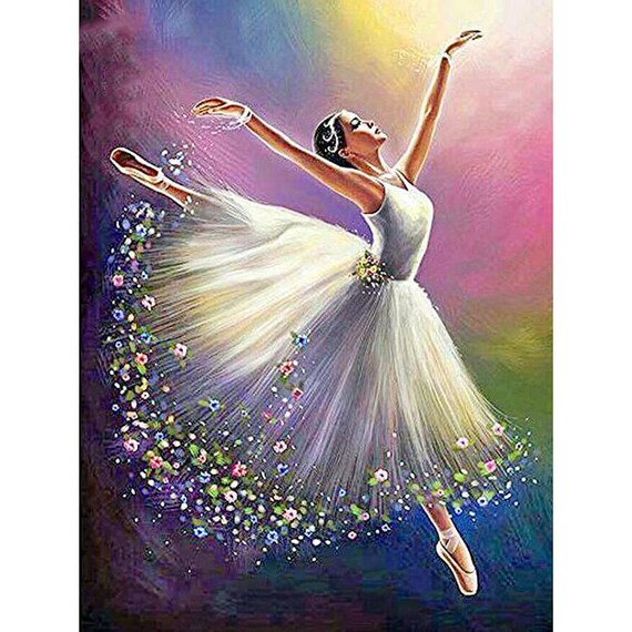 Kit de peinture par num ros 40x50 ballerine color e Prima