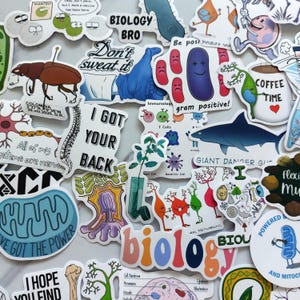 Science Sticker Set 50 Stück be positive  Stem sticker art Lustige Biologie Lab Papier Sticker Lab Jokes, Chemie & Nerd Humor
