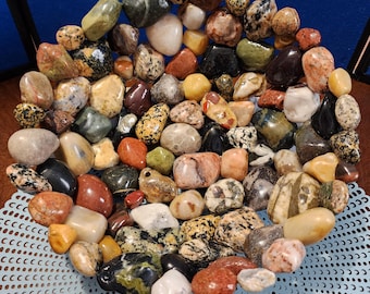13" Handmade One-of-a-kind Rock Platter, Fruit Bowl, Rock Home Decor, Table Platter, Rock Decor, Pure Michigan, Michigan Great Lake Beach