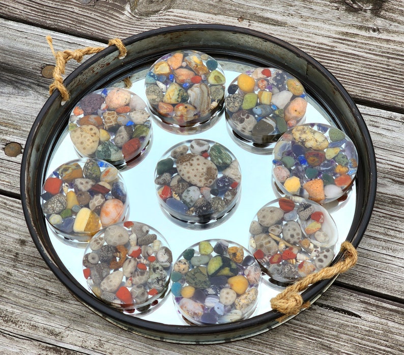 Coaster Carrying Rocksa You Choose Your Own Coasters! Michigan Petoskey Stone Puddingstone Lake ...