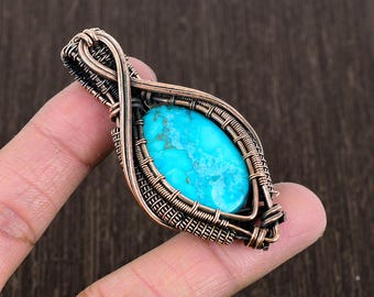 Collana Con Ciondolo In Pietra Naturale Labradorite, Avvolta In Filo Metallico, Con Riflessi Blu, Gioiello Artigianale Unico, Regalo Significativo - copertina