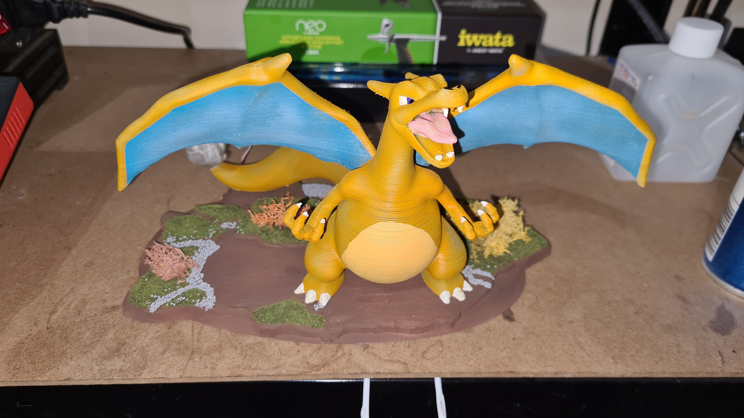 Charizard XY and Rock 3D model rigged