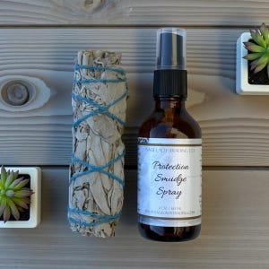 Protection Smokeless Smudge Spray, Native Indigenous Owned Shop, Essential Oils, Smudge Kit, Cleansing Ritual, Spiritual, Room Spray