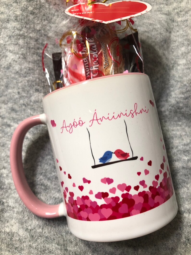 Valentines Day Coffee Tea Mug Gift Ayoo Aniinishni I love image 1