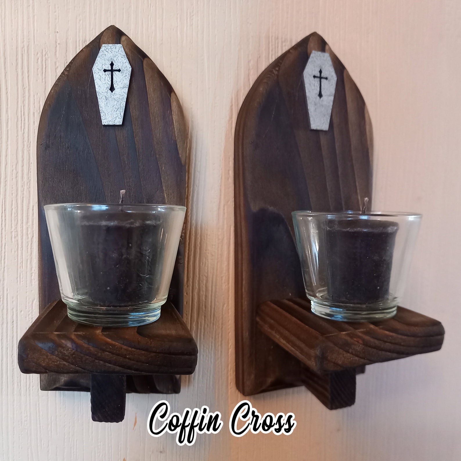 PAIR Gothic Celtic Arch Candle Holder Wall Sconces 7 Etsy