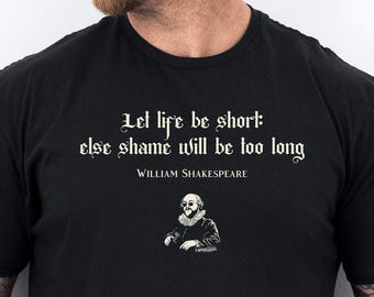 William Shakespeare Quote Shirt, Book Reader Tees, English Teacher Gift, Literary Shirt, Battle of Wits, Shakespeare Shirt, Literature Gift