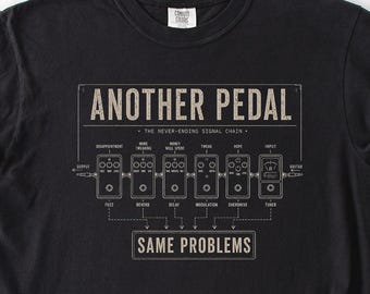 Another Pedal Same Problems Shirt, Funny Guitar Player Tee, Musician Humor Shirt, Guitar Lover Gift, Vintage Music Tee