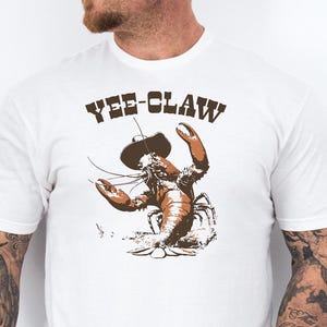 Yee Claw Yee Haw Crab Shirt, Comfort Colors Tee, Cowboy Crawfish Meme Shirt, Sarcastic T Shirt, Funny Unisex Shirt, Wild West Tshirt Gift