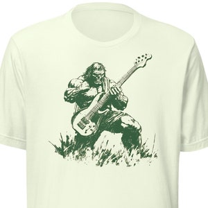 Maglietta con chitarra da supereroe, regalo per chitarrista, uomo, donna, adolescente, maglietta con chitarra elettrica, maglietta rock vintage, tracolla per basso con grafica, custodia per plettro