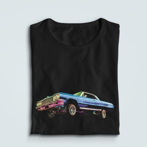 Lowrider Shirt, Los Angeles TShirt, Lowrider Clothing, Chevrolet Impala Tee, Chevy Ipmala T-Shirt, 63 Impala shirt, Car Gift Ideas