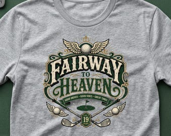 Fairway To Heaven Funny Golf Shirt, Funny Retirement Gift for Golfer, Golf Cart Shirt, Golf Lover Gift