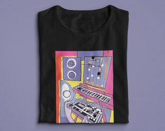 Henri Matisse Synthesizer Shirt, Modular Synth, Beat Maker Gift, Music Producer Tee, Analog Synth Keyboard Player, Music Gift, Dj Shirt