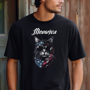 USA Meowica Shirt, Patriotic Cat 4th Of July Shirt, Merica USA T Shirt, Murica Shirt, Independence Day Tee, 4th July Cat Lovers Shirt
