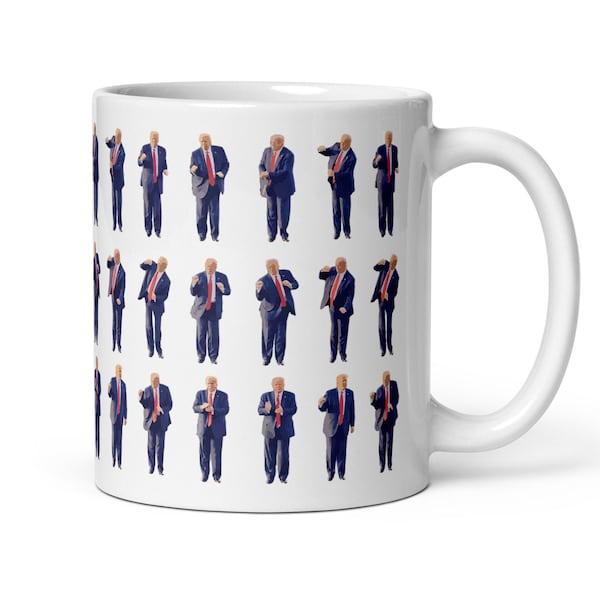 POTUS 45 Dance Mug, Trump Dance Mug, Save America Coffee Cup, Trump 2024 Mug, Trump 45/47, America First Mug, Funny Trump MAGA Gift
