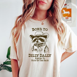 Cowboy Raccoon Comfort Colors Tee - Funny Y2K Meme Shirt