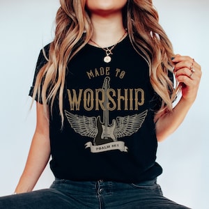 Worship Shirt Psalm 95 Faith Shirt Country Music shirt Christian Trendy Christian Shirts Bible Verse Shirts Christian Gifts