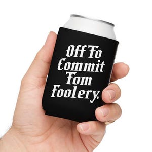 Off to Commit Tom Foolery Can Cooler, Funny Weirdcore Sayings Unique Gifts Adults Men Women Sarcastic Meme Koozie