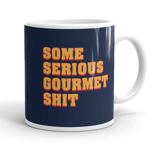 Some Serious Gourmet Shit Mug, Cult Movie Tshirt, Movie Night Tee, 90s Retro Movie T-Shirt, Foodie Gift, Chef Gifts, Tarantino Film, Quote