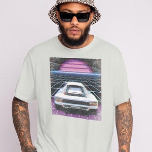 Synthwave Shirt, Vaporwave Shirt, Retro Vaporwave, 80s Aesthetic, Gift for Boyfriend or Girlfriend, Aesthetic Clothing, Retro Sunset