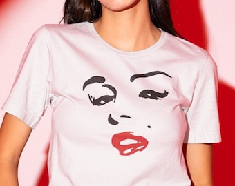 Marilyn Monroe Shirt, Vintage Marilyn Monroe Tshirt, Marilyn Monroe Fun Shirt, Marilyn Monroe Portrait Tee, Gift For Her, Mothers Day Gift