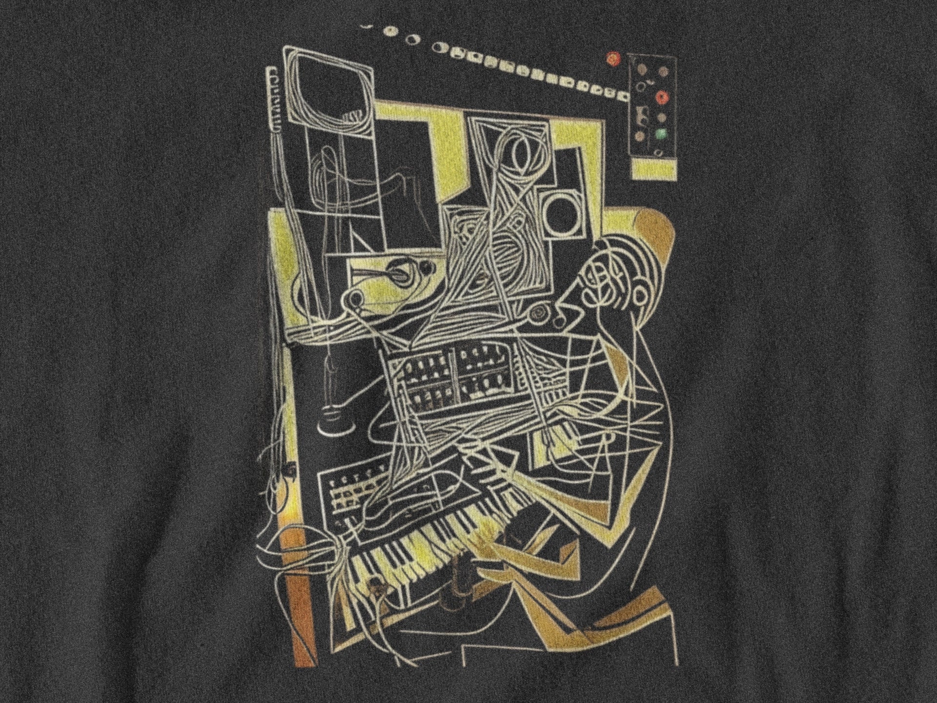 Pablo Picasso Synthesizer Shirt, Modular Synth, Beat Maker Gift, Music ...