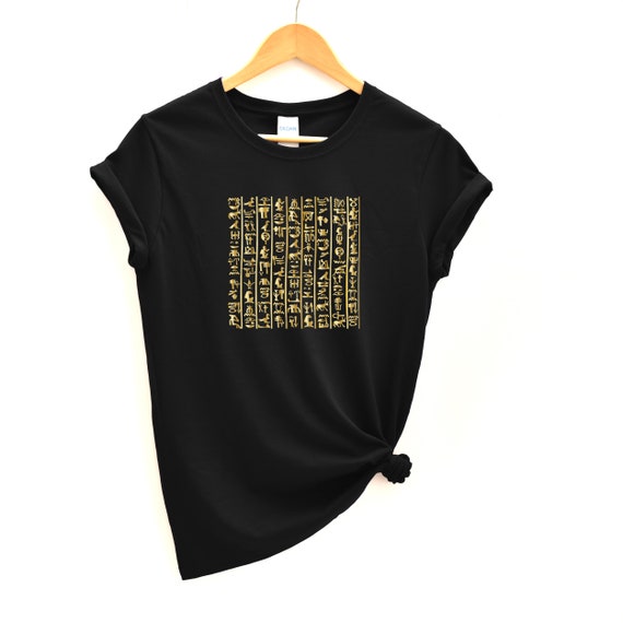 Ancient Egypt Shirt, Hieroglyphics Tshirt, Egyptian Hieroglyphs