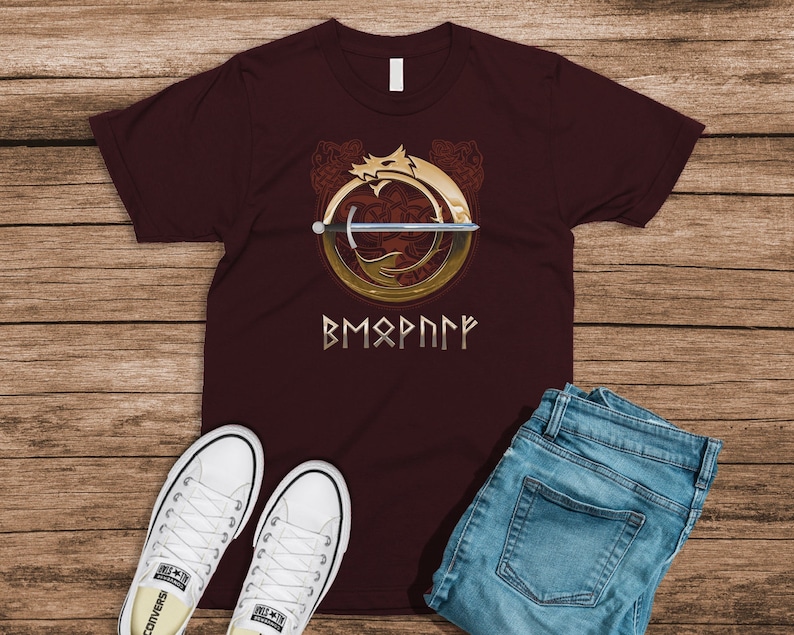 Beowulf Shirt Viking Tshirt Celtic Tshirt Runes Book Etsy