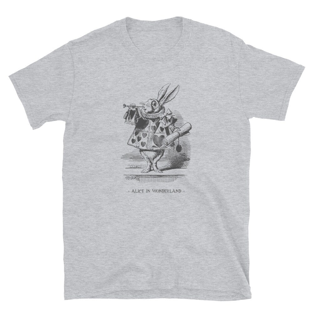 Alice in Wonderland Shirt, White Rabbit Tshirt, Mad Hatter Tea