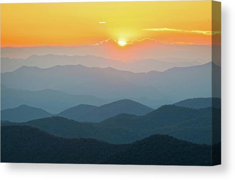 Blue Ridge Parkway Print,canvas Print,sunrise Photograph,mountain Smoky
