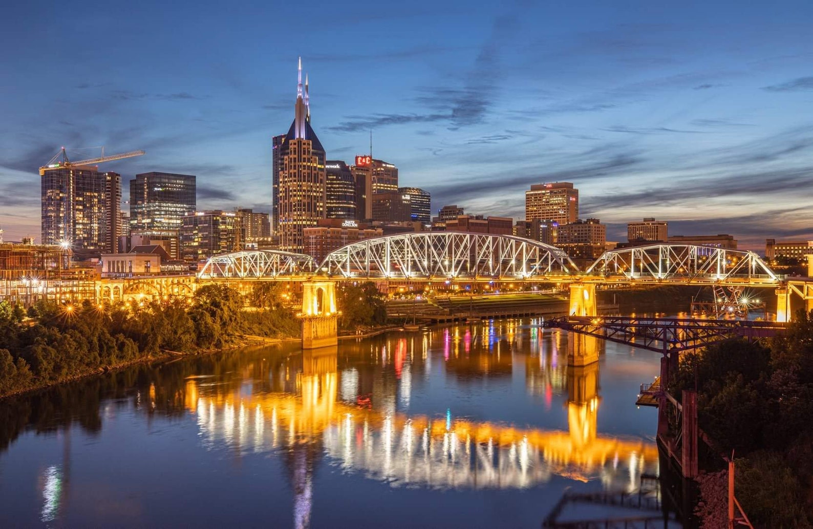 Nashville Skyline Photograph Nashville Tennessee Print Etsy UK