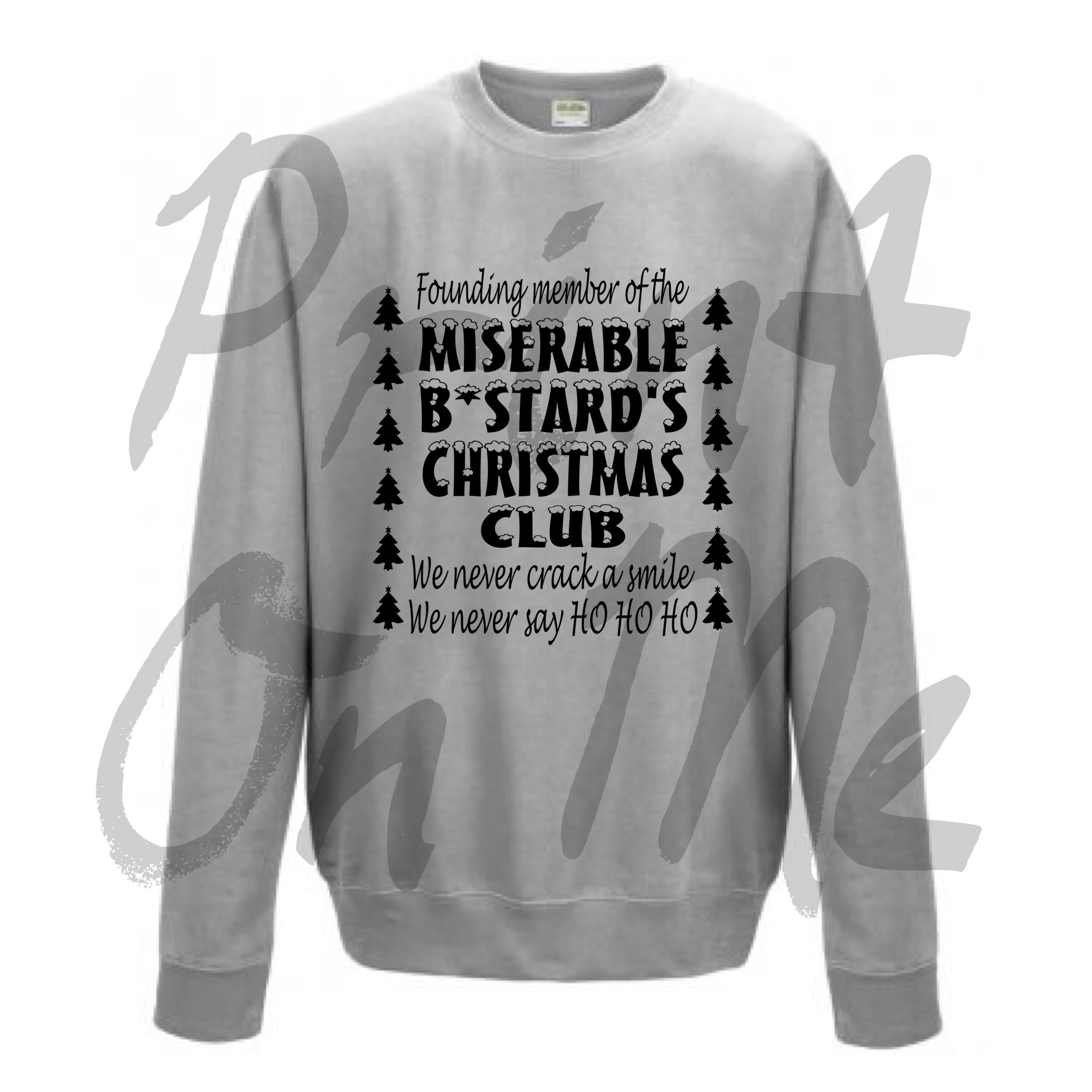 FUNNY CHRISTMAS JUMPER Miserable Bstard's Christmas Club Etsy UK