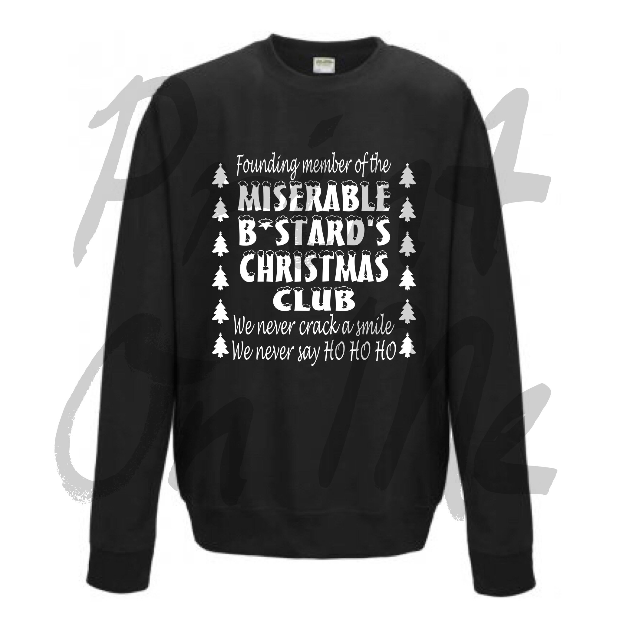 FUNNY CHRISTMAS JUMPER Miserable Bstard's Christmas Club Etsy UK