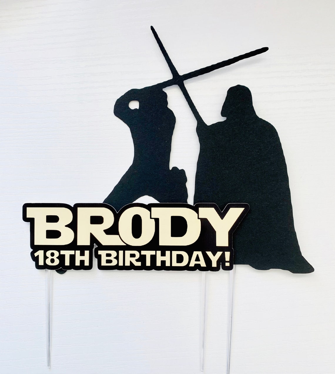 Personalized Star Wars Cake Topper Etsy