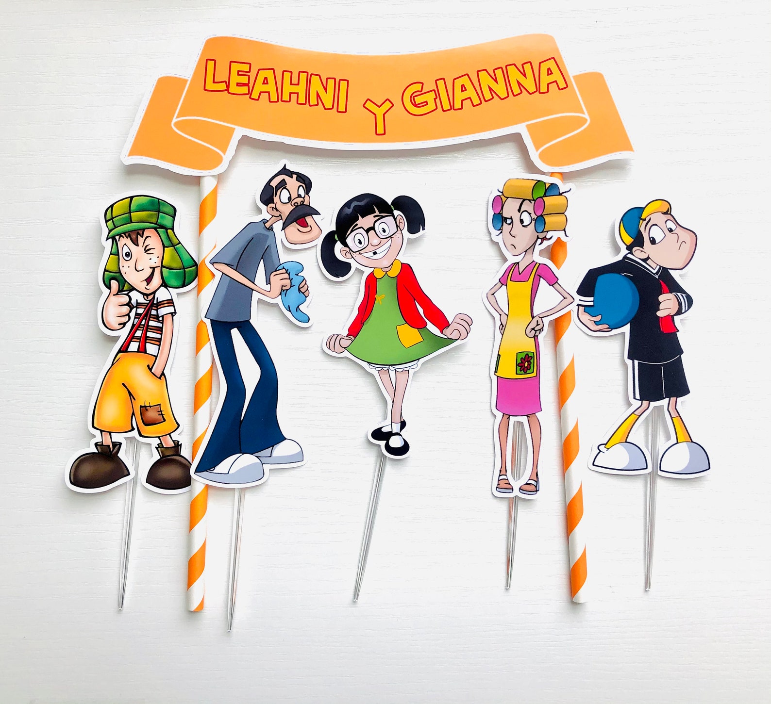 Personalized El Chavo del Ocho Theme Cake Topper | Etsy